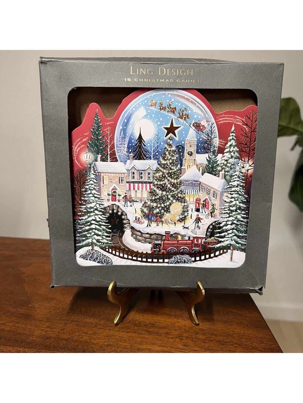 Ling Design Box Luxury Magical Christmas Cards Darren Dearden Gold Foil